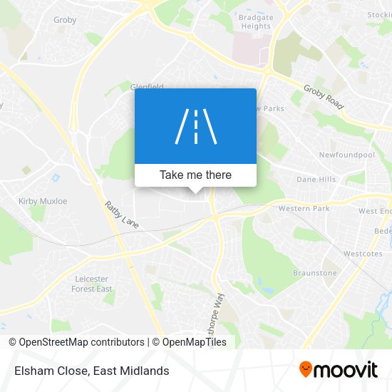 Elsham Close map