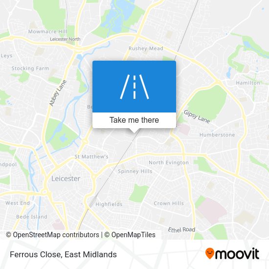 Ferrous Close map