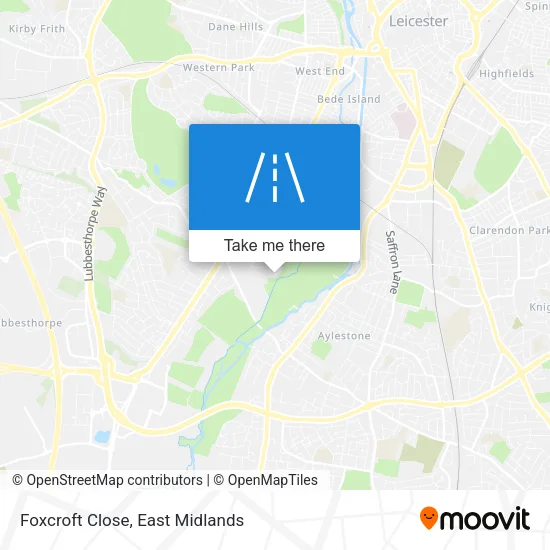 Foxcroft Close map