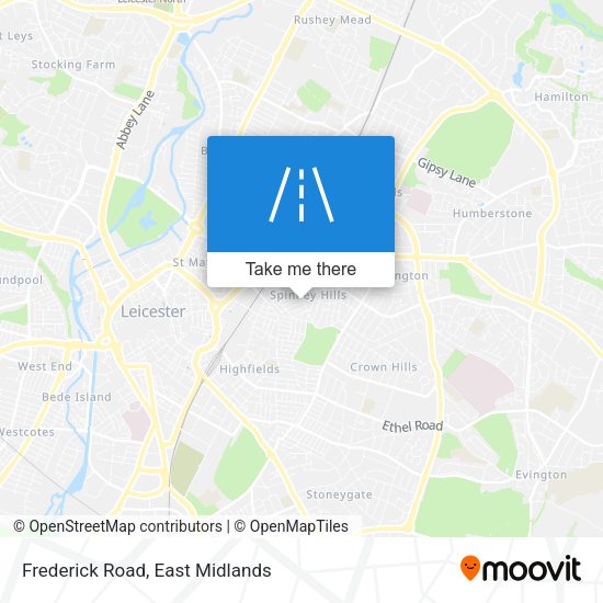 Frederick Road map