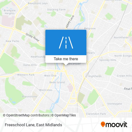 Freeschool Lane map