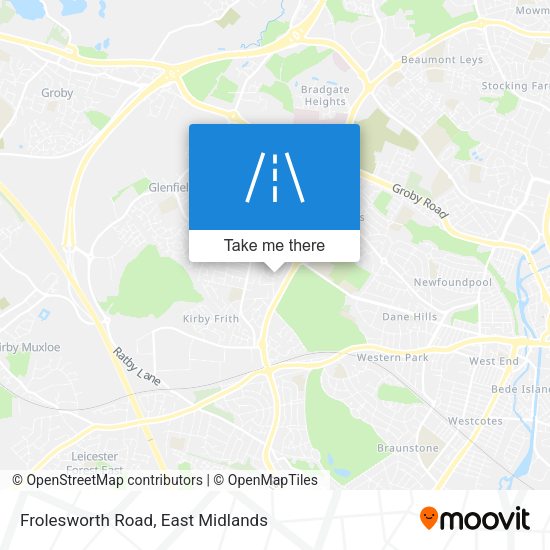 Frolesworth Road map