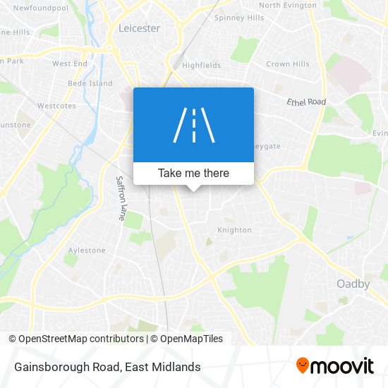 Gainsborough Road map