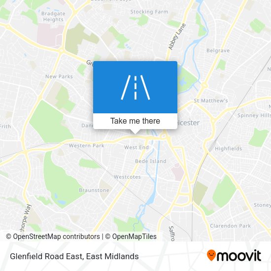Glenfield Road East map