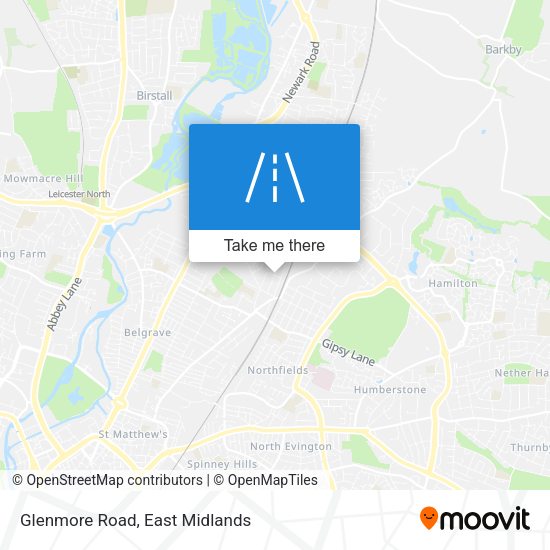 Glenmore Road map