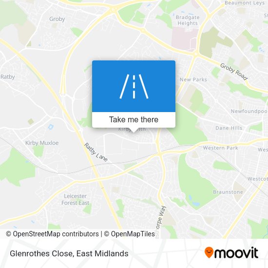 Glenrothes Close map