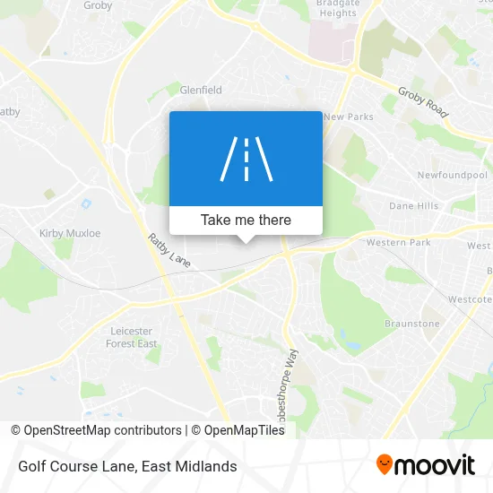 Golf Course Lane map