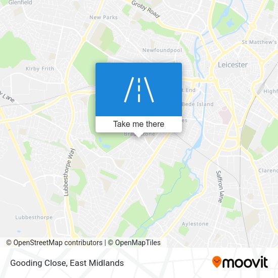 Gooding Close map