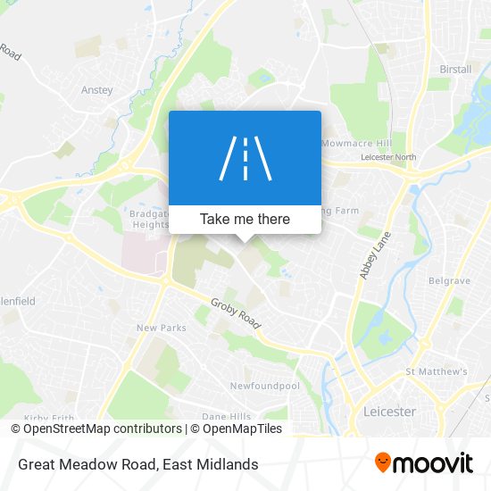 Great Meadow Road map