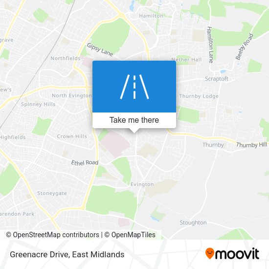 Greenacre Drive map