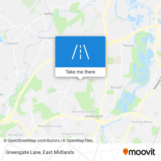 Greengate Lane map