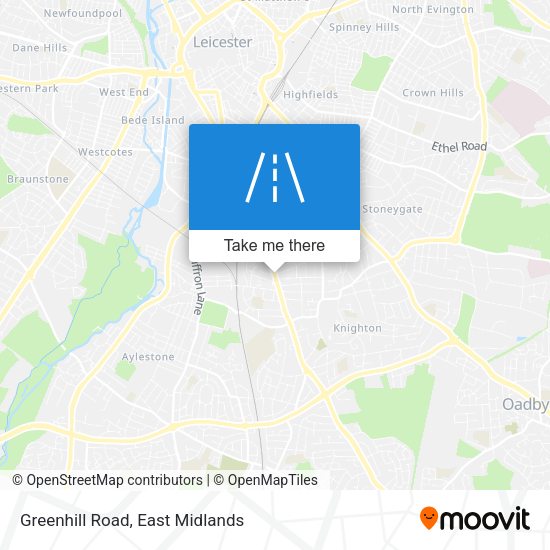 Greenhill Road map