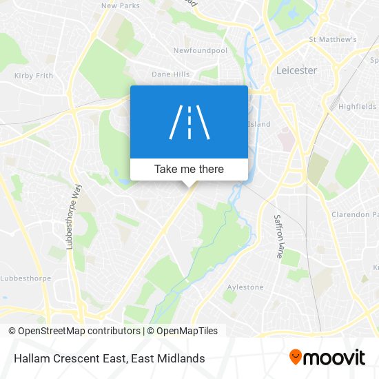 Hallam Crescent East map