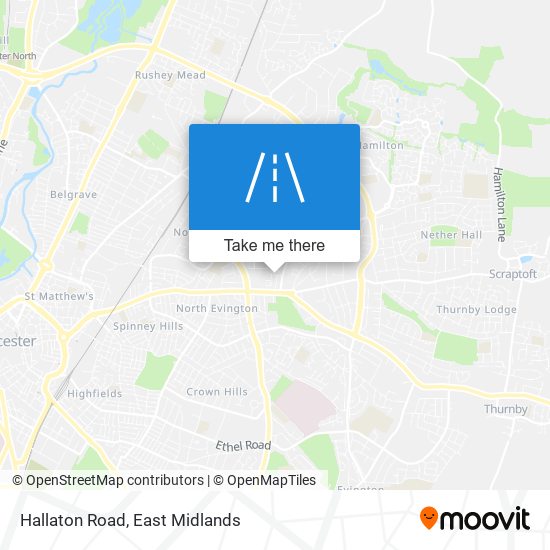 Hallaton Road map