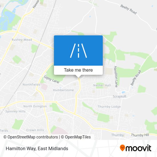 Hamilton Way map