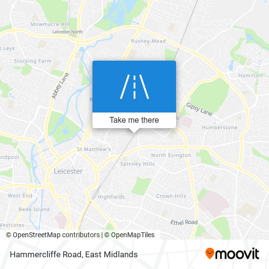 Hammercliffe Road map