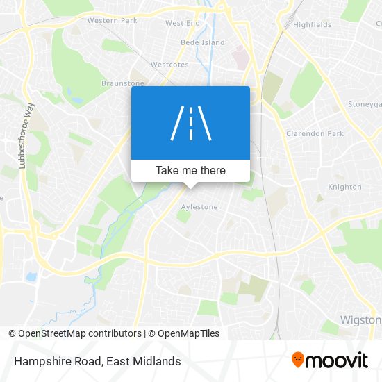 Hampshire Road map