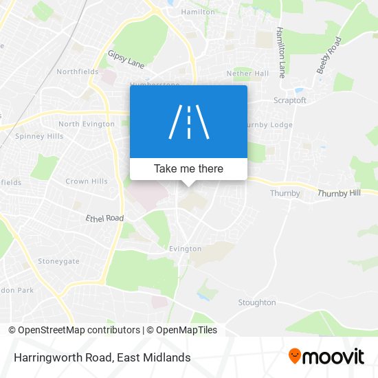 Harringworth Road map