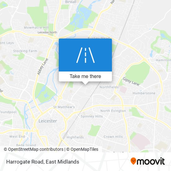 Harrogate Road map