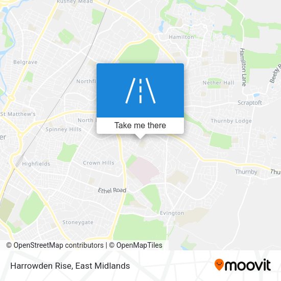 Harrowden Rise map