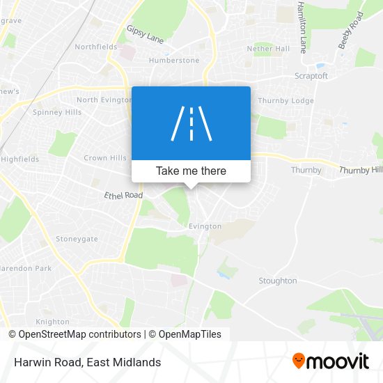 Harwin Road map