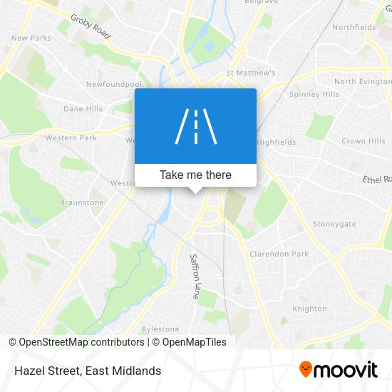 Hazel Street map