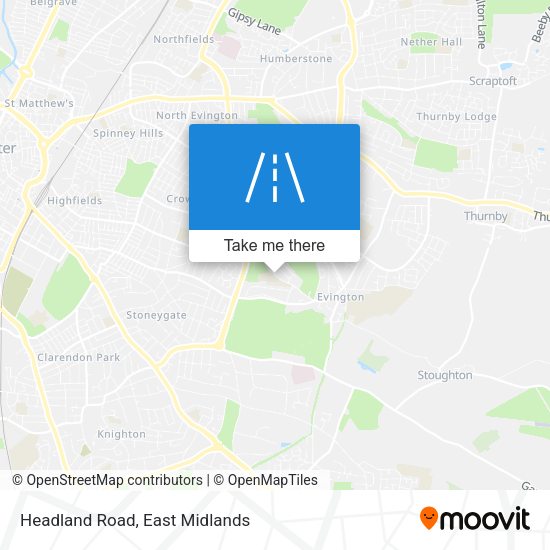 Headland Road map