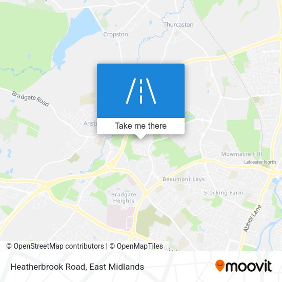 Heatherbrook Road map
