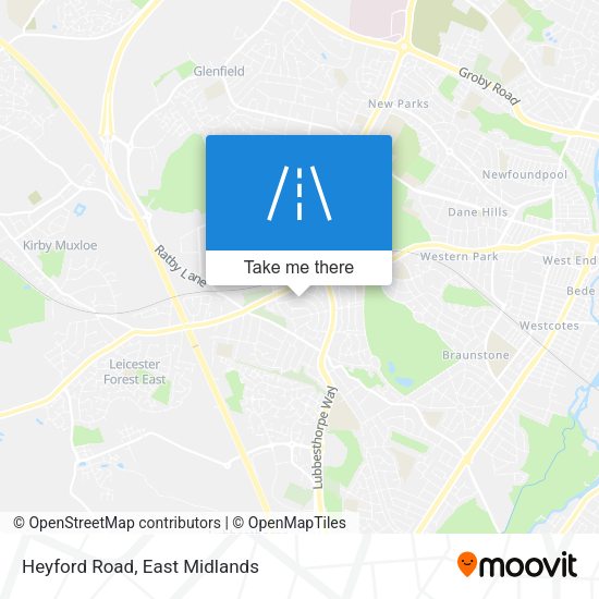 Heyford Road map