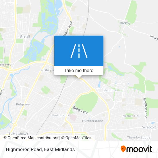 Highmeres Road map