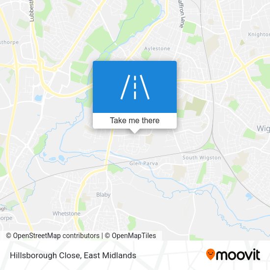 Hillsborough Close map