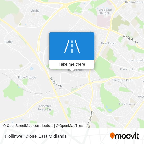 Hollinwell Close map