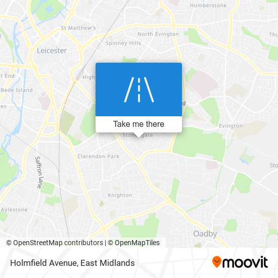 Holmfield Avenue map