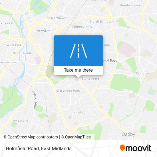 Holmfield Road map