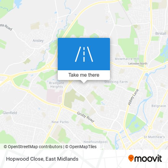 Hopwood Close map