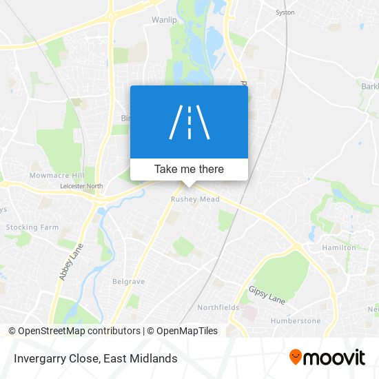 Invergarry Close map