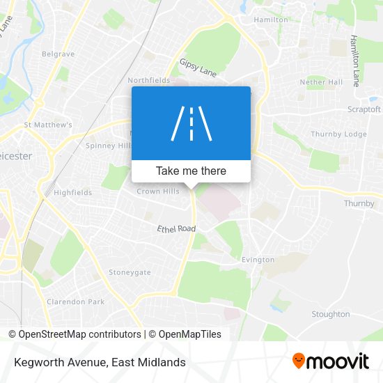 Kegworth Avenue map