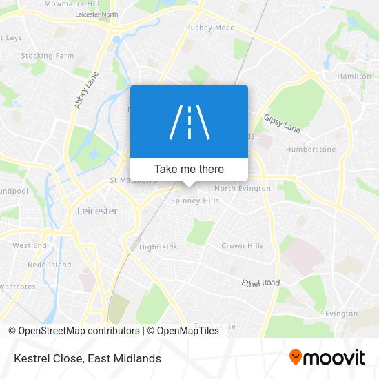 Kestrel Close map