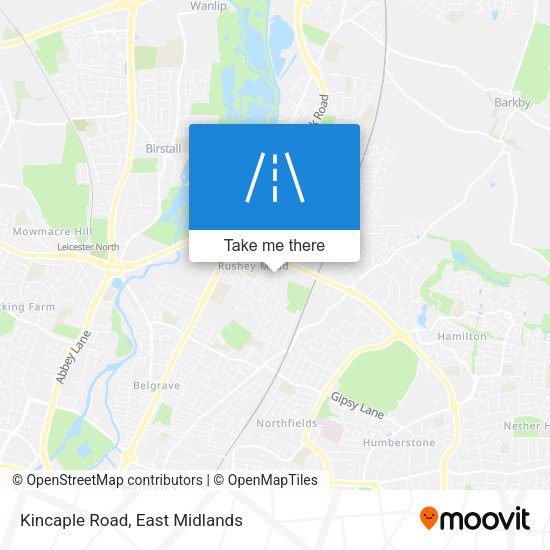 Kincaple Road map