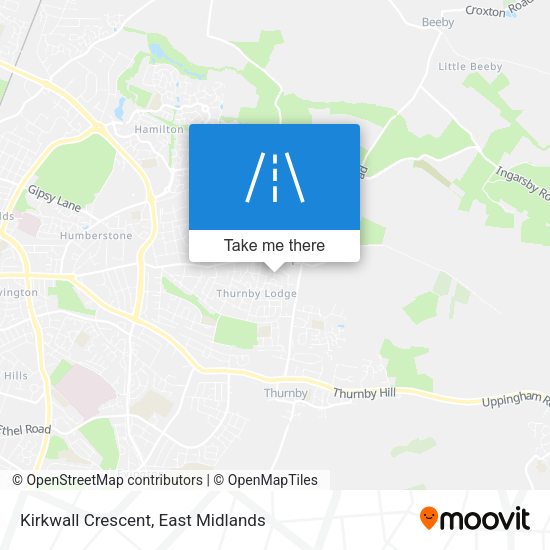 Kirkwall Crescent map