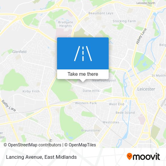 Lancing Avenue map
