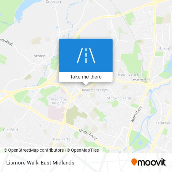 Lismore Walk map
