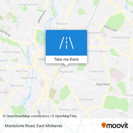 Maidstone Road map