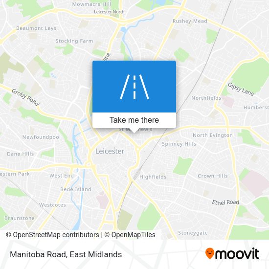 Manitoba Road map