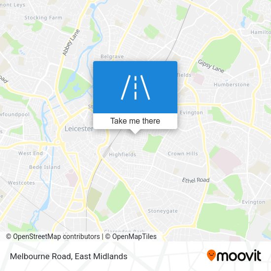 Melbourne Road map