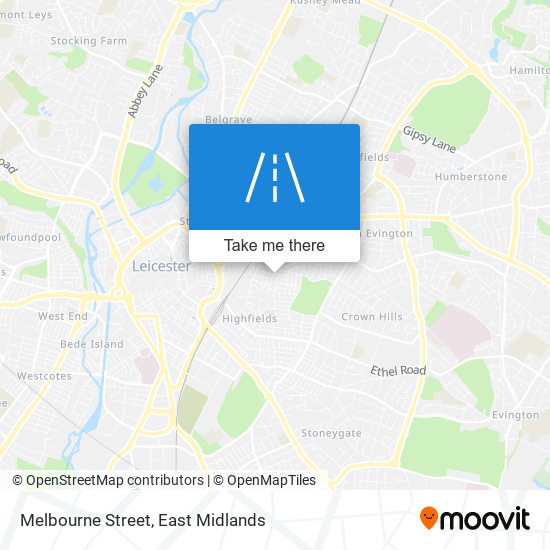 Melbourne Street map