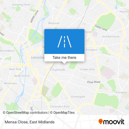 Mensa Close map