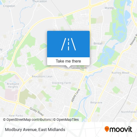 Modbury Avenue map