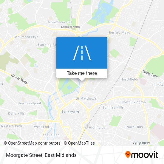 Moorgate Street map