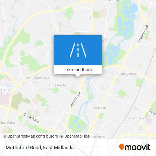 Mottisford Road map